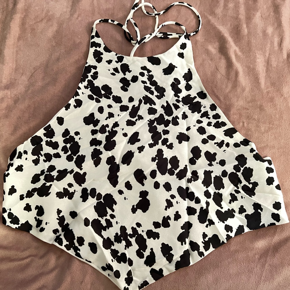 Nasty Gal Cowprint Top
